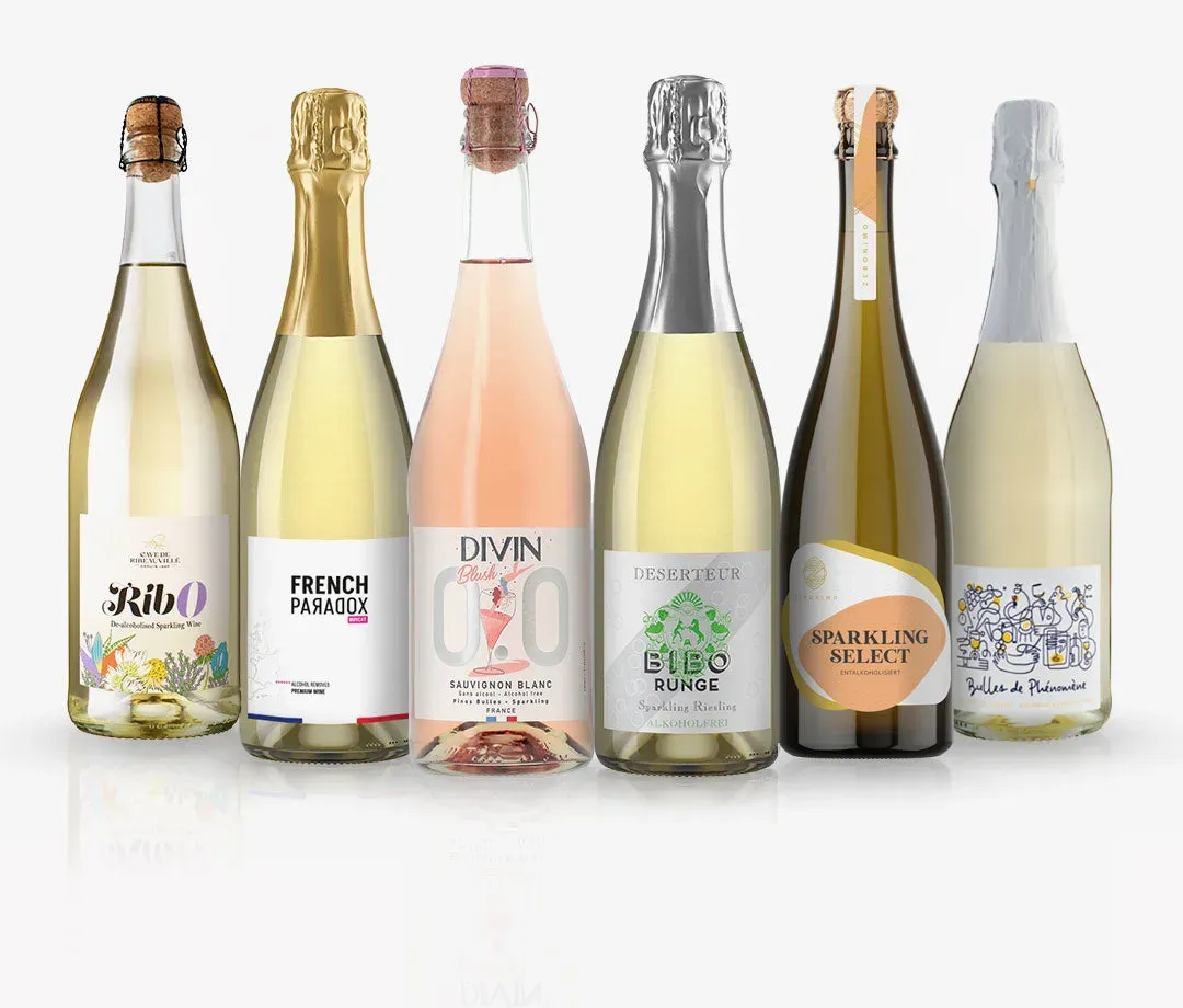 KOLLEKTION PRICKELND: Großes Probierpaket von alkoholfreien Schaumweinen