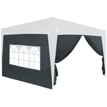 DEUBA Seitenwände für Pavillon 3x3 m 2 Stück Grau