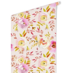 K&L Wall Art Vliestapete »Vintage Vliestapete«, Sommerblüten Aquarell Rosen, mehrfarbig, matt - bunt