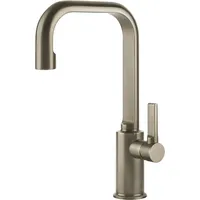 GESSI Inciso- Waschtisch-Einhebelmischer ohne Ablaufgarnitur, - Finox Optik
