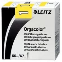 Leitz Orgacolor Ziffernsignal 1 gelb