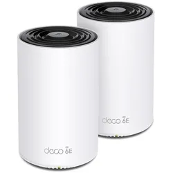 TP-Link Deco XE75 WiFi 6E Mesh System, 2er Set AXE5400 Tri-Band, 3x Gb LAN/WAN (pro Einheit)