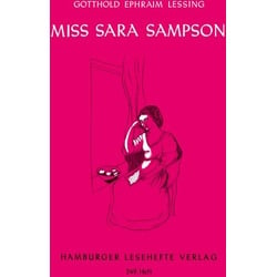 Lessing, G: Miss Sara Sampson