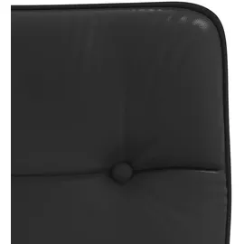 vidaXL Esszimmerstuhl Schwarz Kunstleder