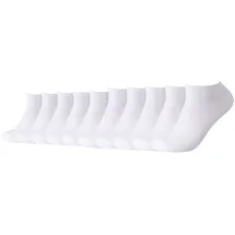 CAMANO 10er Pack Sneakersocken Weiß 39-42