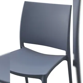 CLP Gartenstuhl Meton 42 x 42 x 81 cm grau 2 St.