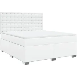 vidaXL Boxspringbett 180 x 200 cm Weiß