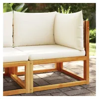 vidaXL Garten-Ecksofa Loungesofa beige