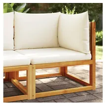 vidaXL Garten-Ecksofa Loungesofa beige