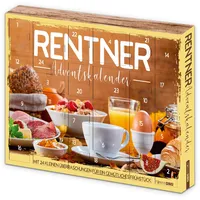itenga Rentner Adventskalender 2025 - Kalender mit Frühstücksartikeln z.B. Marmelade Honig Tee Cappuccino