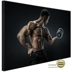 papermoon Infrarotheizung »EcoHeat - Fitness Mann«, Matt-Effekt - bunt