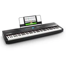 Alesis Recital Pro - E Piano 88 Tasten mit Gewichteten Volle Größe Klavier, Lautsprechern, Kopfhörerausgang, Fünf Premium-Stimmen, Klavier Lektionen-Abo