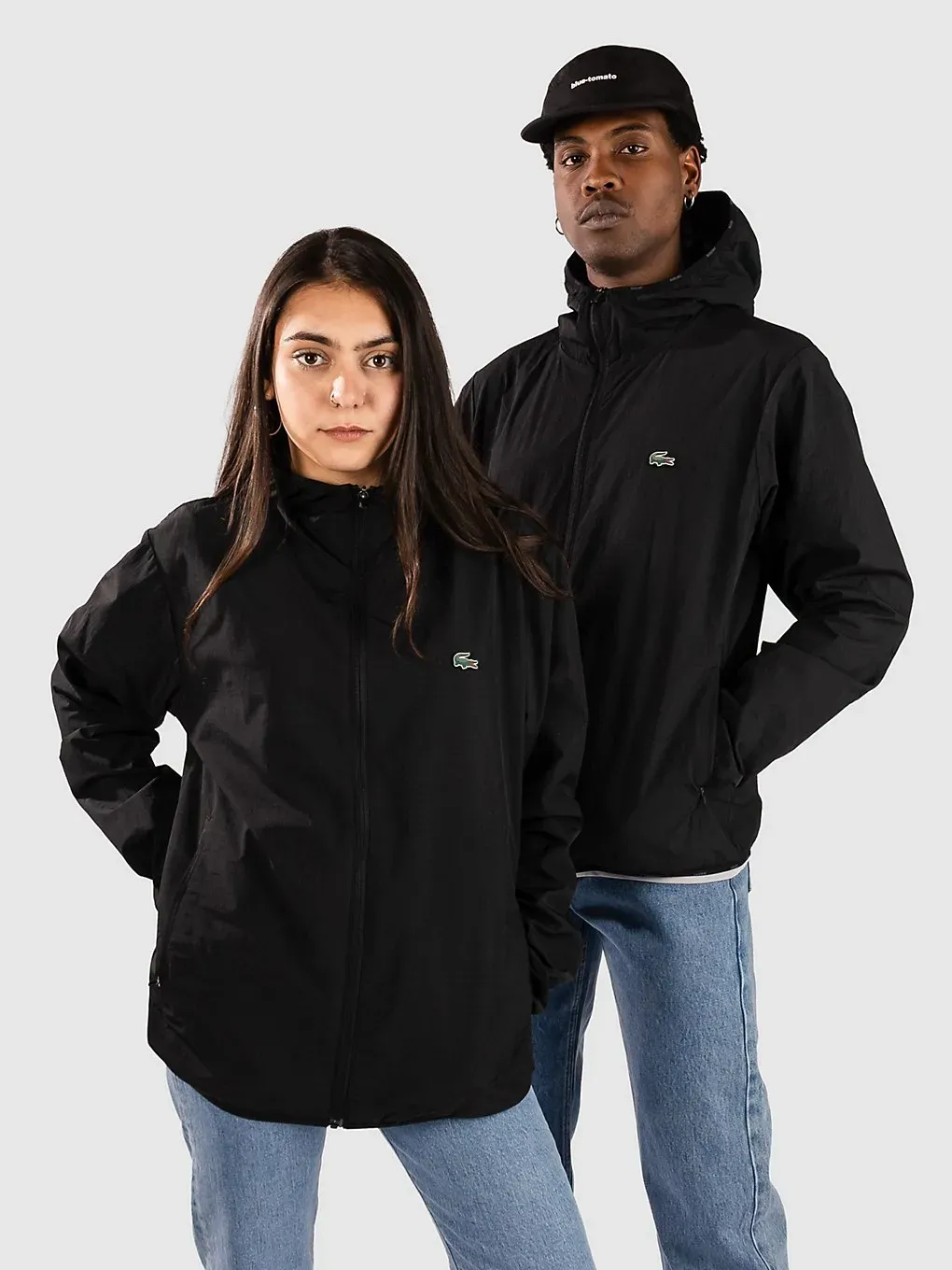 Lacoste Zipped Packable Windbreaker black Gr. XL