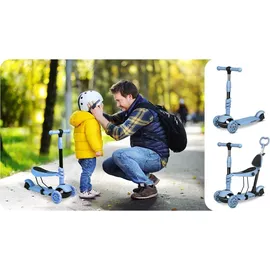 Ricokids Todi Dreirad - blau-grauer Tretroller
