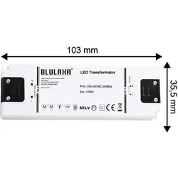 BLULAXA LED Netzteil, 15 W für 12 V- LED-Lampen u. Stripes