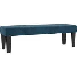 vidaXL Boxspringbett mit Matratze Dunkelblau 180x200 cm Samt
