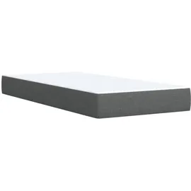 vidaXL Boxspringbett 100 x 200 cm Dunkelgrau