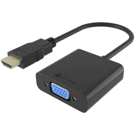 Icy Box 2-in-1 Adapter HDMI auf VGA 0,20 m Schwarz