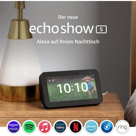 Amazon Echo Show 5 2. Generation anthrazit