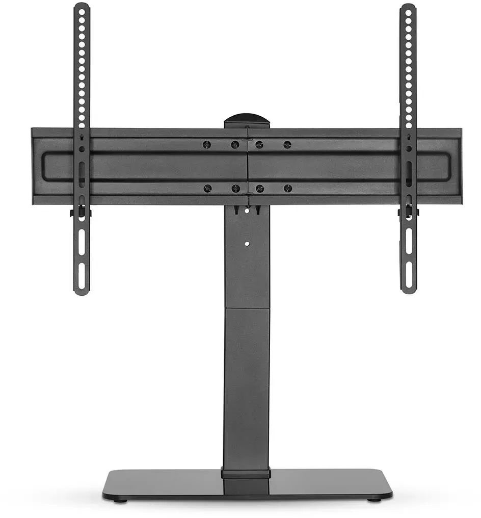 Nedis Fester TV-Ständer | 37-70 " maximal unterstützes Bildschirmgewicht: 40 kg | Einstellbare voreingestellte Höhen | Gehärtetes Glas / Stahl | Schwa