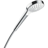 HANSGROHE MySelect S, Duschbrause 3 Strahlarten, Antikalk-Funktion, Weiß/Chrom