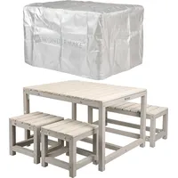 Needs&wants WONDERMAKE® Design Kindersitzgruppe Outdoor Garten Holz mit Abdeckung,