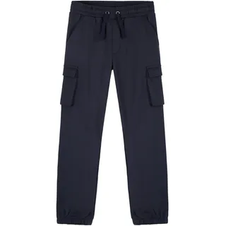 CityComfort Jungen Jogginghose lang, Cargohose Jogging Hose mit 4 Taschen, Sweathose für Kinder und Teenager (Navy Blau, 7-8 Jahre) - 7-8 Jahre