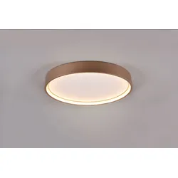 TRIO LEUCHTEN LED Deckenleuchte "DOHA, Deckenlampe 29W 3260 Lumen Lichtfarbe einstellbar 2300-4000K", weiß (coffee weiß), Ø 45,0cm H: 5,5cm, Lampen, indirektes Licht getrennt schaltbar als Wandlampe und Deckenlampe mögl