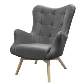 lookway Relaxsessel gepolstert 80 x 105 x 86 cm Grau