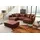 Küchen-Preisbombe Kuechen-preisbombe Wohnlandschaft Sofa Couch Ecksofa Eckcouch in Mikrofaser Vintage braun Minsk XXL