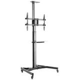 Ricoo FS0364 TV-Ständer 102-191 cm Schwarz Glas/Kunststoff/Stahl
