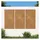 vidaXL 3-tlg. Garten-Wanddeko 105x55 cm Cortenstahl Sonnen-Design