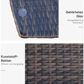 Outsunny Gartensitzgruppe 3-tlg. braun