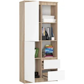 Akord Mehrzweckschrank 80 x 180 x 35 cm Weiß