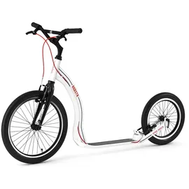 Yedoo Scooter Yedoo Rodstr Alloy Tretroller mit Luftreifen 20/16 Weiß