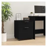 vidaXL Mobiler Aktenschrank 45 x 38 x 54 cm Schwarz