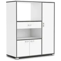 Habeig Küchenschrank 955 Schrank Küchenregal Küchenmöbel Mikrowelle Singleküche Küche