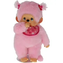 Monchhichi Kuschelpuppe 45 cm Pink/Rosa