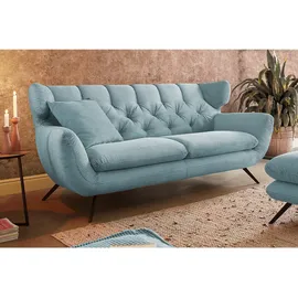 KAWOLA 2-Sitzer Charme Cord hellblau