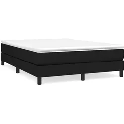 vidaXL Bettgestell ohne Matratze Schwarz 140x190 cm Stoff