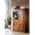 Massivmoebel24 Vitrine Metro Life 90 x 45 x 148 cm Braun