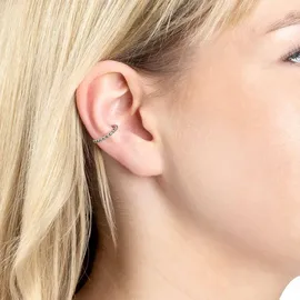LEONARDO Ohrklemme CIAO BY LEONARDO "Earcuff Lollo CIAO", silber (edelstahlfarben), Ohrringe, Damen, 14mm, Edelstahl