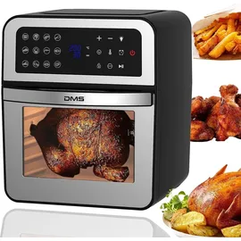 DMS® DMS XXXL 12 Liter Heißluftfritteuse Fritteuse Backofen Heißluftgrill Dörrautomat