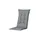 PROGARDEN Tampa Klappsessel 60 x 61 x 109 cm weiß 4 St. inkl. 4 x Auflagen grau