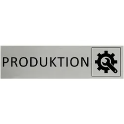 CombiCraft Aluminium Türschild Produktion 165x45mm mit 3M-Tape