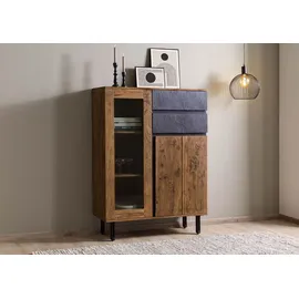 Wolf Möbel Highboard 100 x 135 x 40 cm Natur / Braun