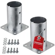 SO-Tech Zaunpfosten 80 mm x 152 mm Silber/Feuerverzinkt