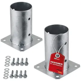 SO-Tech Zaunpfosten 80 mm x 152 mm Silber/Feuerverzinkt