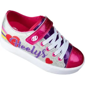 Heelys X2 Snazzy Silver Rainbow Heart - - 34
