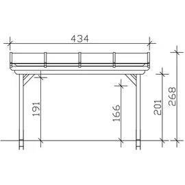 SKANHOLZ Sanremo 434 x 250 cm Leimholz Nussbaum